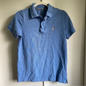 Disney Light Blue Polo Shirt Mickey Embroidered Unisex Top